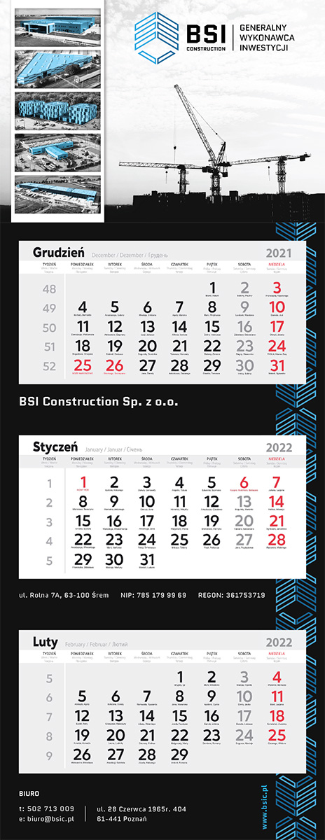 BSI 22 kalendarz