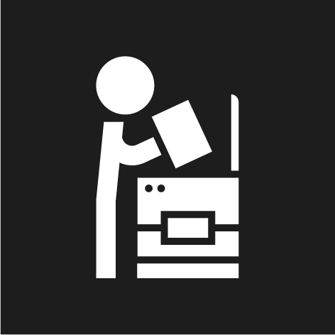 piktogram - pomieszczenie ksero