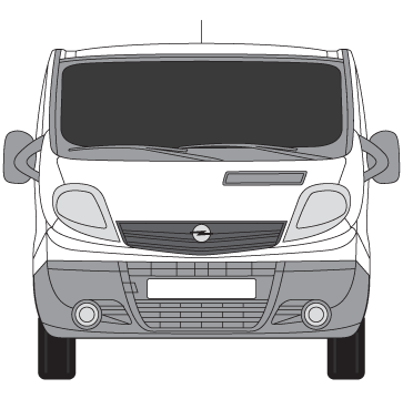 Identyfikacja pojazdu firmowego GDS - Vivaro przód