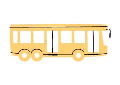 grafika plakatu po przeprojektowaniu - autobus