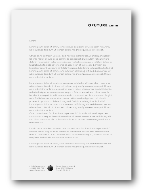 Papier firmowy OFUTURE zone