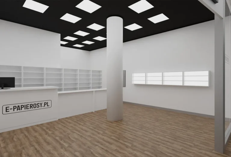 Wizualizacja 3D sklepu e-papierosy.pl