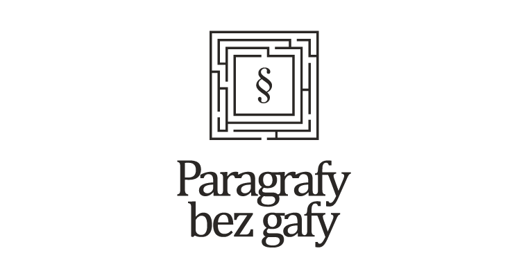 LOGOFOLIO | logo Paragrafy bez gafy mono