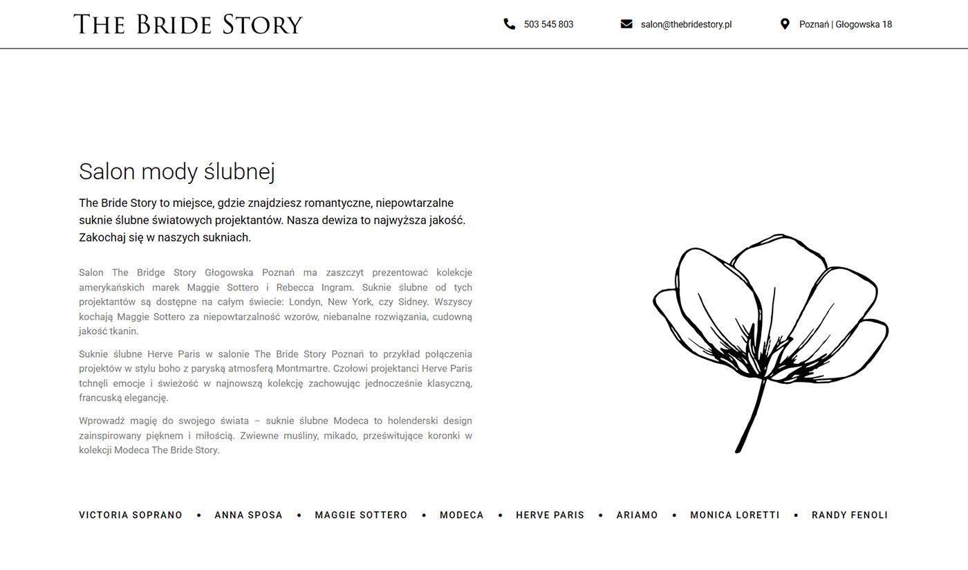 STRONY INTERNETOWE | www TheBrideStory pl